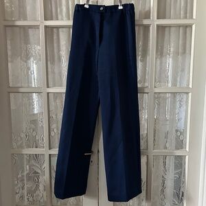 Vintage 1970s Women’s Navy Blue Trousers/Pants Country Suburbans By Country Miss